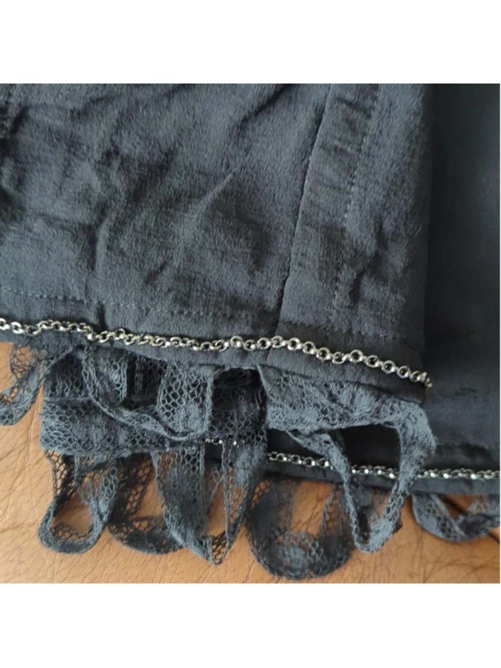 HP. Chanel Black Lace Detail Jacket